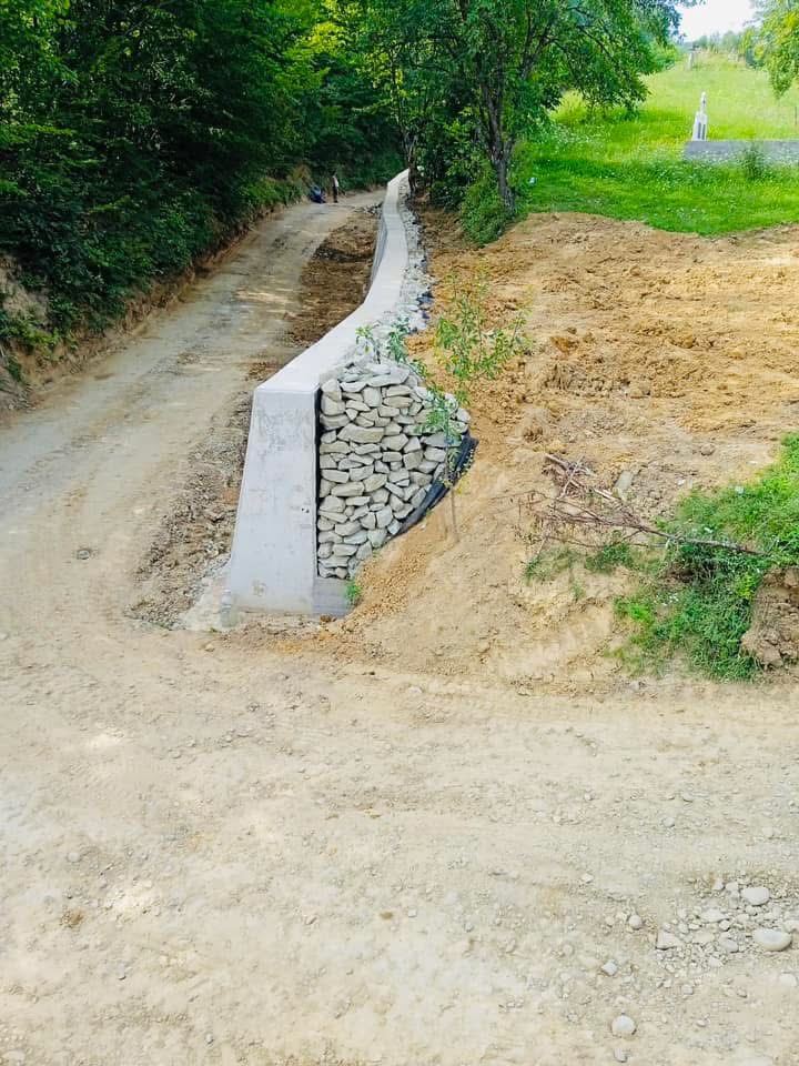 Zid de sprijin cu drenaj